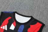 2025-26 Man Utd Black Tank top and shorts suit