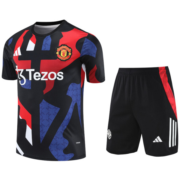 2025-26 Man Utd Black Training Short Suit