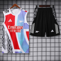 2025-26 ARS White Tank top and shorts suit
