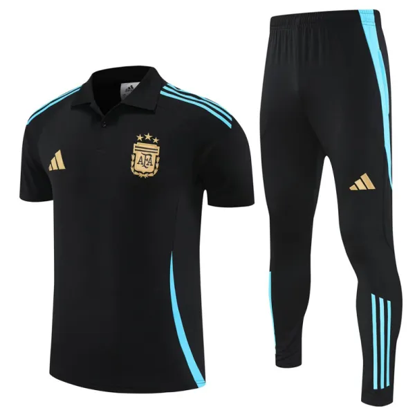 2025-26 Argentina Black Polo Tracksuit