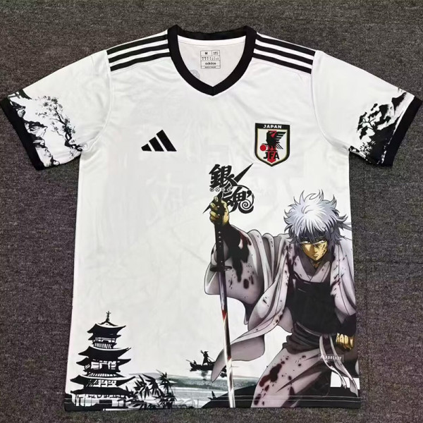 2025-26 Japan White Special Edition Fans Soccer Jersey (银魂)