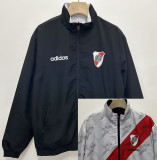 1996-1997 River Plate Black & White Retro Double Sided Windbreaker (双面风衣)