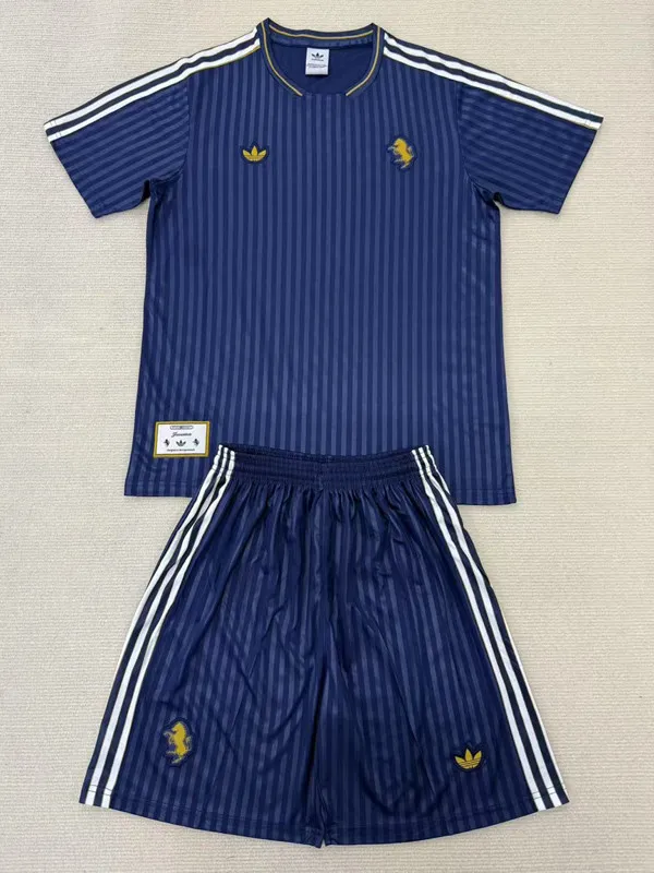 2025-26 JUV Royal blue Retro Edition Kids Soccer Jersey