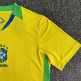 2025-26 Brazil Home Fans Soccer Jersey (带星)