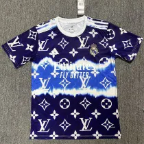 2025-26 RMA Purple Blue Special Edition Fans Training Shirts *L