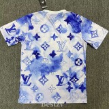 2025-26 RMA White Blue Special Edition Fans Training Shirts (L)