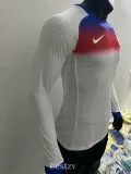 2025-26 England Home Long Sleeve Player Version Soccer Jersey (长袖球员)