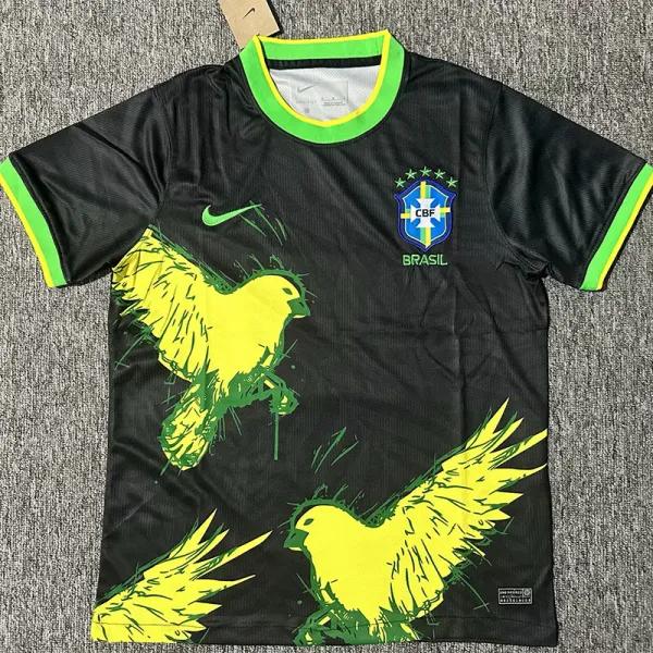 2025-26 Brazil Black Special Edition Fans Soccer Jersey