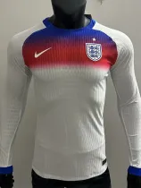 2025-26 England W Home Long Sleeve Player Version Soccer Jersey (长袖球员)