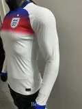 2025-26 England Home Long Sleeve Player Version Soccer Jersey (长袖球员)