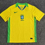 2025-26 Brazil Home Fans Soccer Jersey (带星)