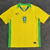 2025-26 Brazil Home Fans Soccer Jersey (带星)