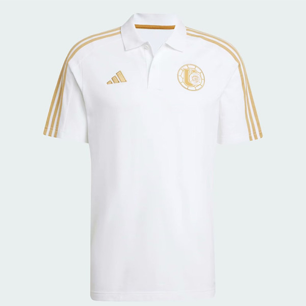 2025-26 Tigres UANL White Polo Short Sleeve
