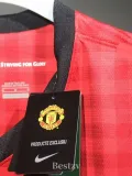 2012-2013 Man Utd Home Player Version 长袖球员 Long Sleeve Retro Soccer Jersey