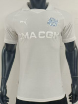 2024-25 Marseille White 125th Anniversary Player Version Soccer Jersey