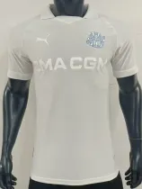2024-25 Marseille White 125th Anniversary Player Version Soccer Jersey