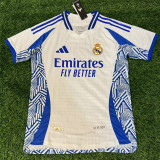 2025-26 RMA White Blue Player Version Training Shirts