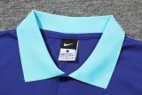 2025-26 Brazil Fancy blue Polo Tracksuit