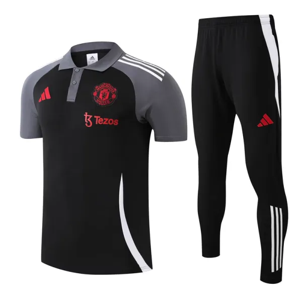 2025-26 Man Utd Black Polo Tracksuit