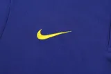 2025-26 Brazil Fancy blue Polo Tracksuit