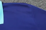 2025-26 Brazil Fancy blue Polo Tracksuit
