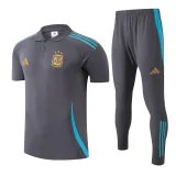 2025-26 Argentina Grey Polo Tracksuit