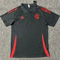 2025-26 Internacional Black Polo Short Sleeve