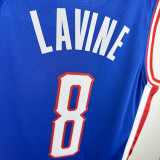 2024-25 Kings LAVINE #8 Blue City Edition Top Quality Hot Pressing NBA Jersey