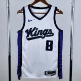 2023-24 Kings LAVINE #8 White Top Quality Hot Pressing NBA Jersey