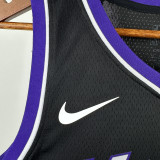 2023-24 Kings LAVINE #8 Black Top Quality Hot Pressing NBA Jersey