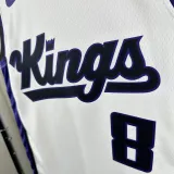 2023-24 Kings LAVINE #8 White Top Quality Hot Pressing NBA Jersey