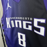 2023-24 Kings LAVINE #8 Purple Top Quality Hot Pressing NBA Jersey (Trapeze Edition)飞人版