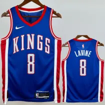 2024-25 Kings LAVINE #8 Blue City Edition Top Quality Hot Pressing NBA Jersey