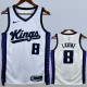 2023-24 Kings LAVINE #8 White Top Quality Hot Pressing NBA Jersey