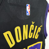 2023-24 LAKERS DONCIC #77 Black City Edition Top Quality Hot Pressing NBA Jersey