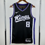 2023-24 Kings LAVINE #8 Black Top Quality Hot Pressing NBA Jersey