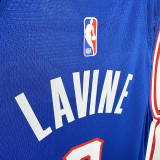 2024-25 Kings LAVINE #8 Blue City Edition Top Quality Hot Pressing NBA Jersey