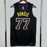 2023-24 LAKERS DONCIC #77 Black City Edition Top Quality Hot Pressing NBA Jersey