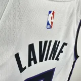 2023-24 Kings LAVINE #8 White Top Quality Hot Pressing NBA Jersey