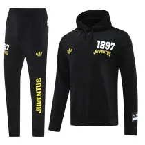 2024-25 JUV Black Hoodie Tracksuit (卫衣套装)
