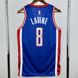 2024-25 Kings LAVINE #8 Blue City Edition Top Quality Hot Pressing NBA Jersey