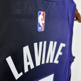 2023-24 Kings LAVINE #8 Purple Top Quality Hot Pressing NBA Jersey (Trapeze Edition)飞人版