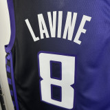 2023-24 Kings LAVINE #8 Purple Top Quality Hot Pressing NBA Jersey (Trapeze Edition)飞人版