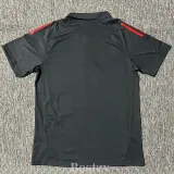 2025-26 Internacional Black Polo Short Sleeve