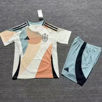 2025-26 Spain W Away Kids Soccer Jersey