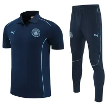 2025-26 Man City Royal blue Polo Tracksuit