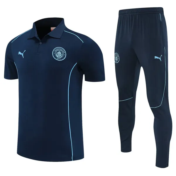 2025-26 Man City Royal blue Polo Tracksuit