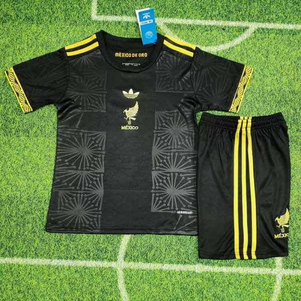 2025-26 Mexico Gold Cup Black Kids Soccer Jersey