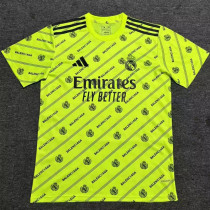 2025-26 RMA Fluorescent Green Joint Edition Fans Training Shirts