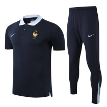 2025-26 France Royal blue Polo Tracksuit